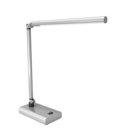 HASTINGS HOME Hastings Home LED Contemporary Desk Lamp - Energy Saving - Silver 789070UAC